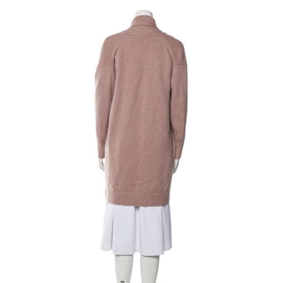 Naadam Authentic Solid Mauve Pink 100% Cashmere Cardigan Sweater Medium Large - Picture 3 of 7